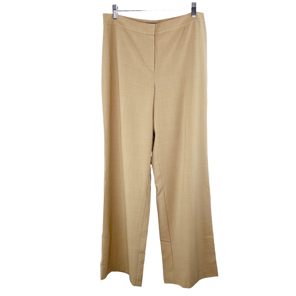 St. John Wide Leg Dress Slacks Trousers Pants 12 Flaw